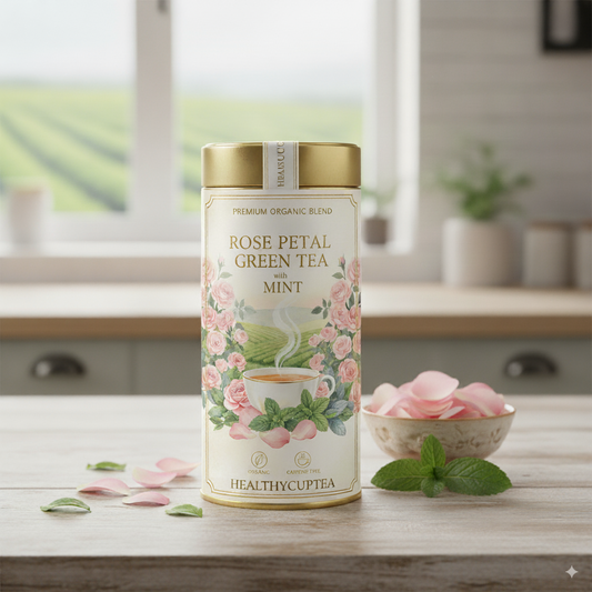 HealthyCupTea's Rose & Mint Green Tea