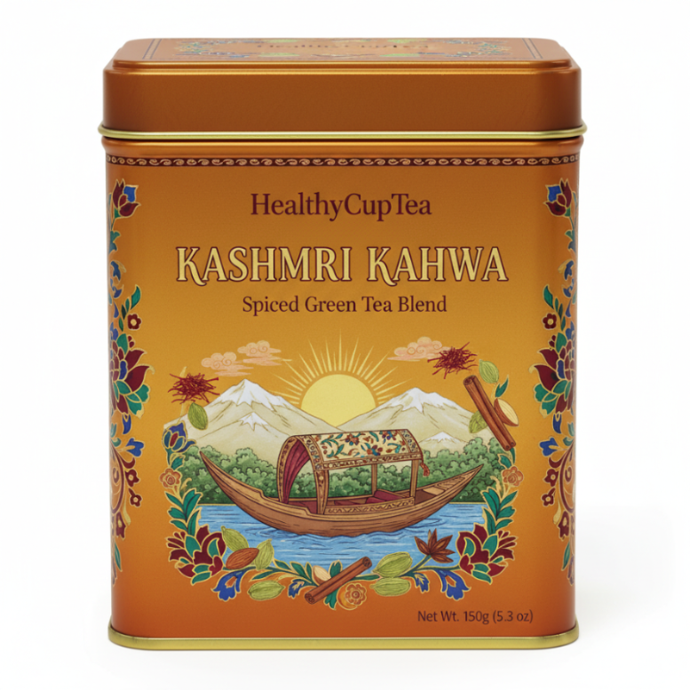 Kashmiri Kahwa Green Tea | With Saffron, Almonds & Cardamom