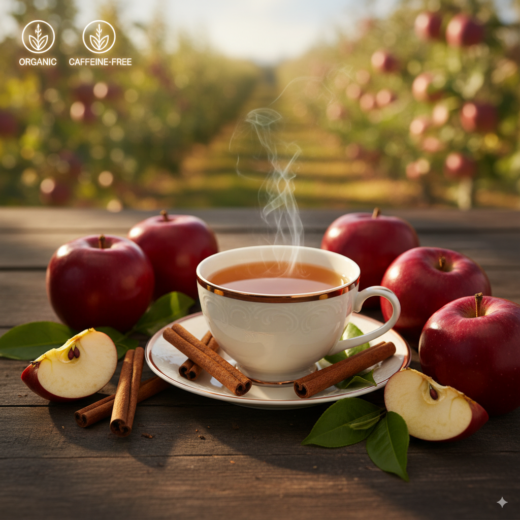 Apple Cinnamon Tea | Warm, Spicy & Naturally Sweet | HealthyCupTea